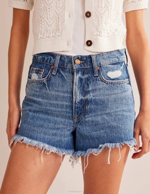 Boden vêtements mi millésime femmes short de plage rigide LB2X613