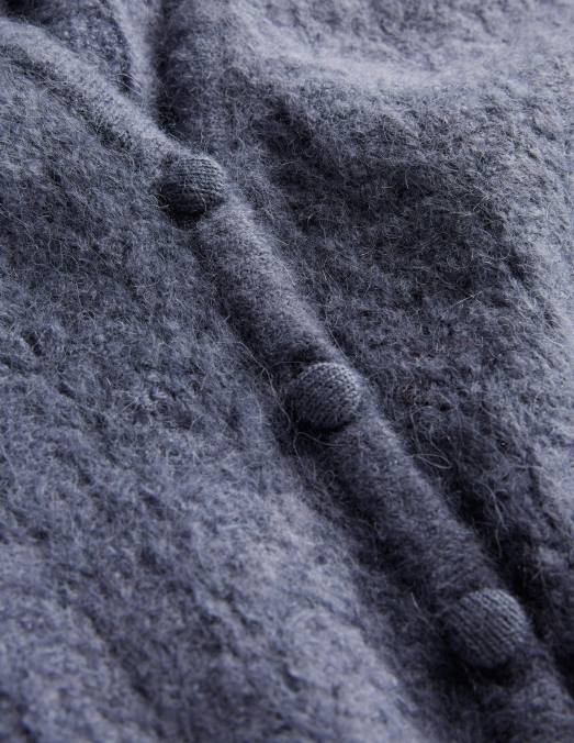 Boden vêtements bleu nuit femmes cardigan pointelle LB2X1566