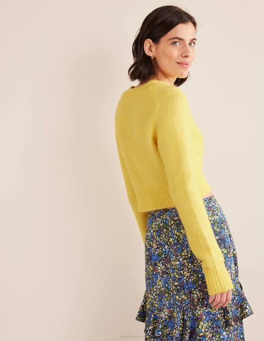 Boden vêtements bourdon femmes cardigan court duveteux à col V LB2X1673