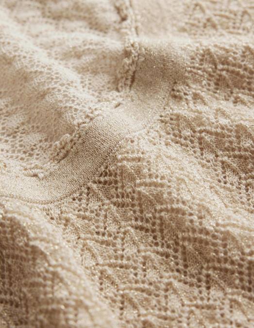 Boden vêtements éclat d'or femmes débardeur en maille pointelle LB2X1896