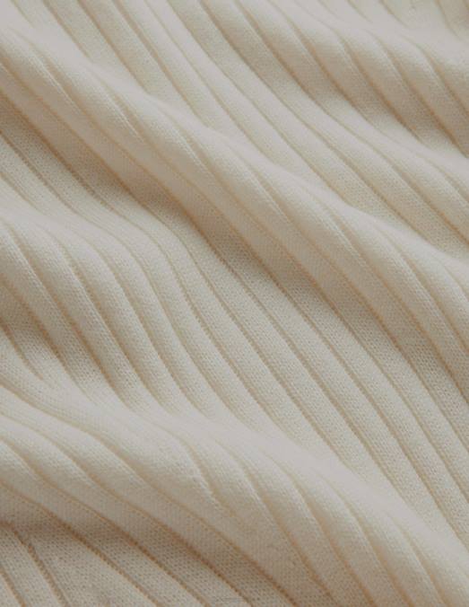 Boden vêtements coquille de pistache femmes pull côtelé en mérinos LB2X1153