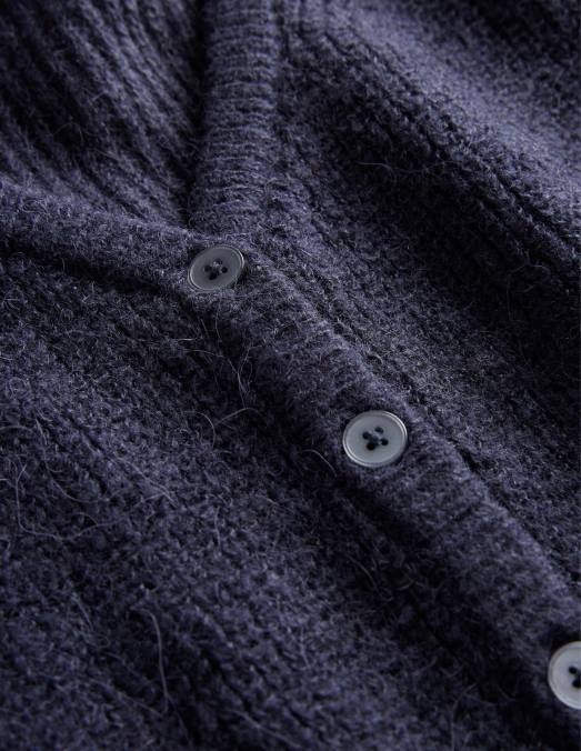 Boden vêtements marine femmes cardigan court duveteux LB2X1177