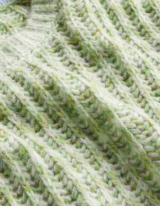 Boden vêtements marne verte femmes pull duveteux à larges côtes LB2X2072