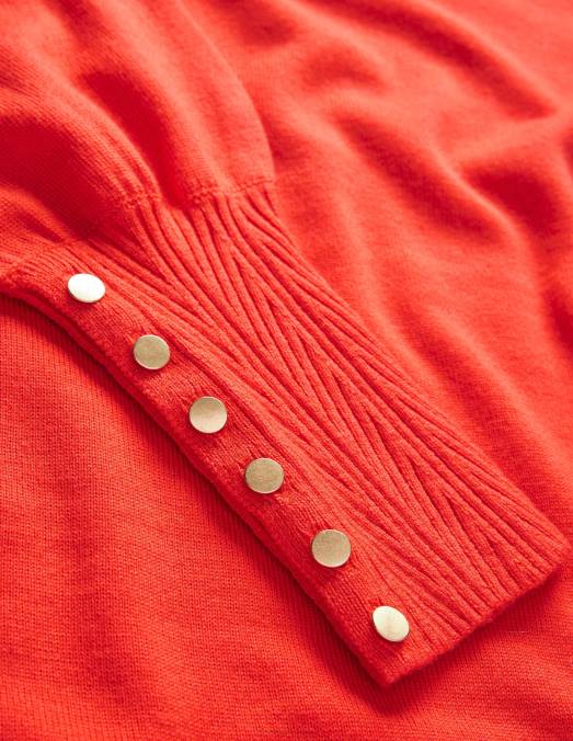 Boden vêtements melon écrasé femmes pull en mérinos à poignets boutonnés LB2X2071