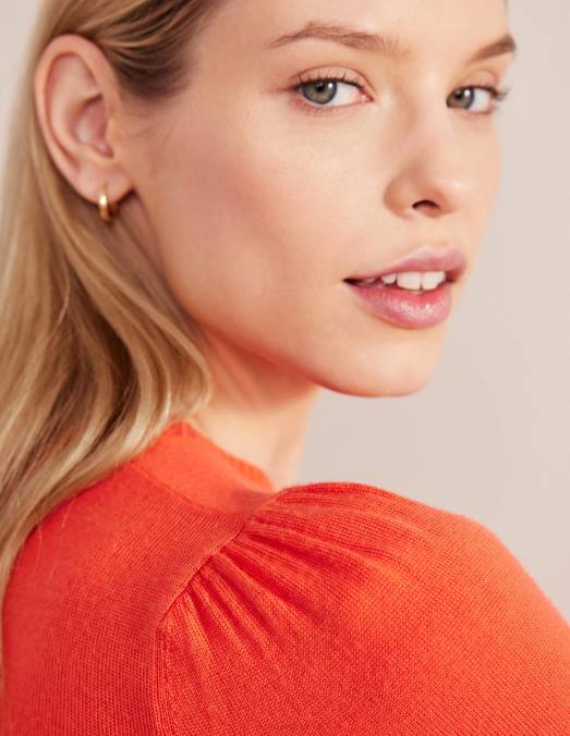 Boden vêtements melon écrasé femmes pull en mérinos à poignets boutonnés LB2X2071