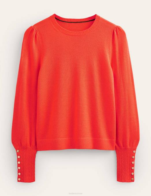 Boden vêtements melon écrasé femmes pull en mérinos à poignets boutonnés LB2X2071