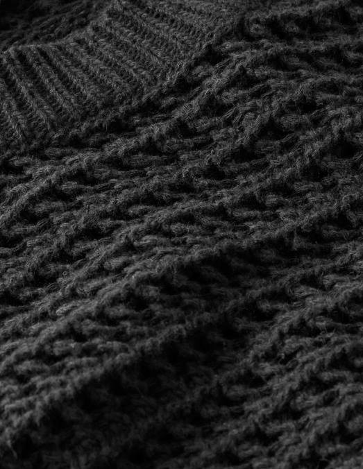 Boden vêtements noir femmes pull court en crochet LB2X2087