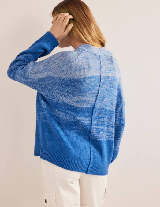 Boden vêtements ombre bleue femmes cardigan moelleux LB2X2141