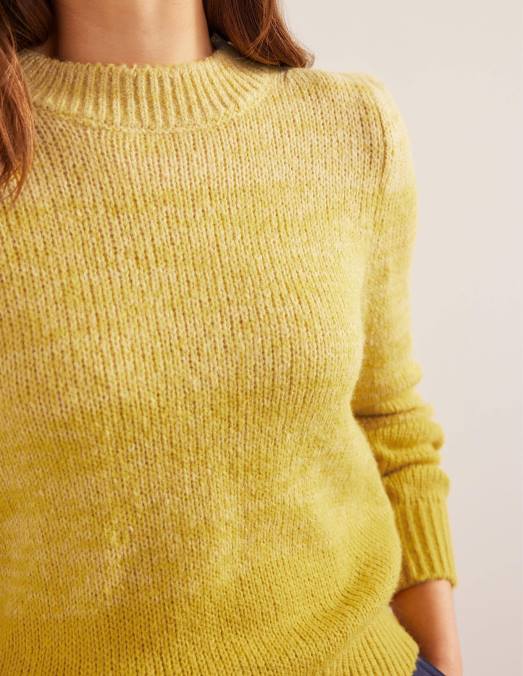 Boden vêtements ombre jaune femmes pull moelleux LB2X1498