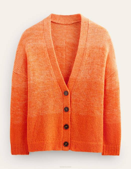Boden vêtements ombre orange femmes cardigan moelleux LB2X2132