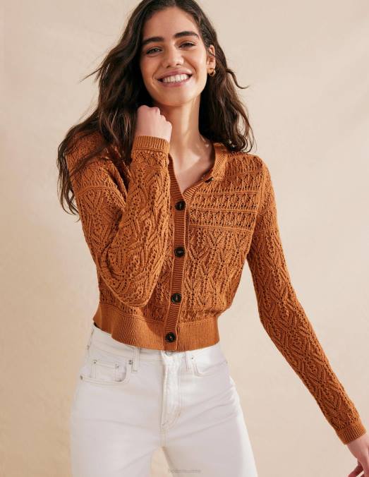Boden vêtements érable femmes cardigan en coton pointelle LB2X2220