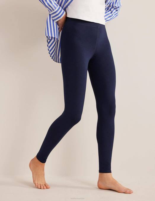 Boden vêtements marine femmes legging en jersey à taille haute LB2X684