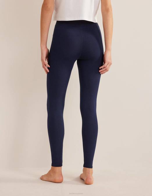 Boden vêtements marine femmes legging en jersey à taille haute LB2X684