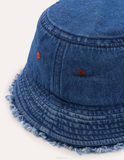 Boden accessoire jean moyen filles chapeau de seau LB2X3134