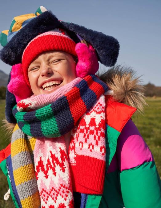 Boden accessoire rose filles ensemble bonnet et écharpe Fair Isle LB2X2729