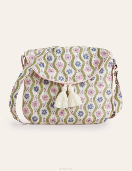 Boden accessoire vague de marguerite gousse de vanille filles sac à bandoulière matelassé LB2X2731