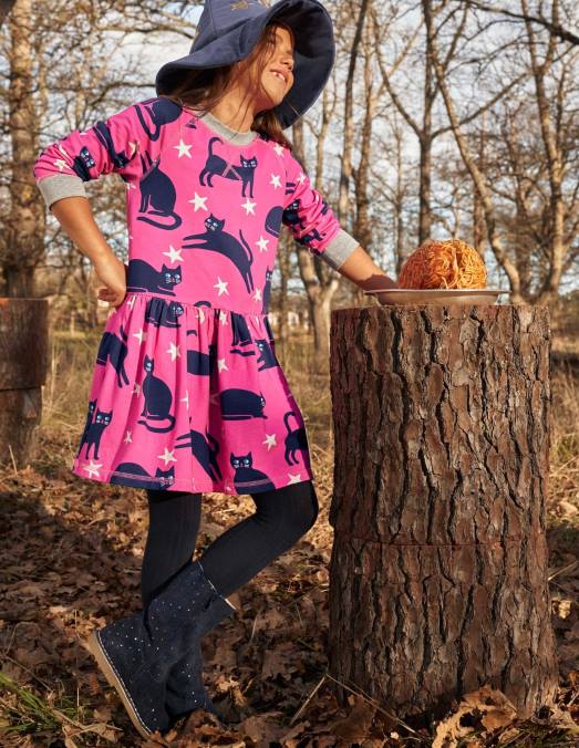 Boden chaussure multi spot marine universitaire filles bottes hautes en daim à pois LB2X2723