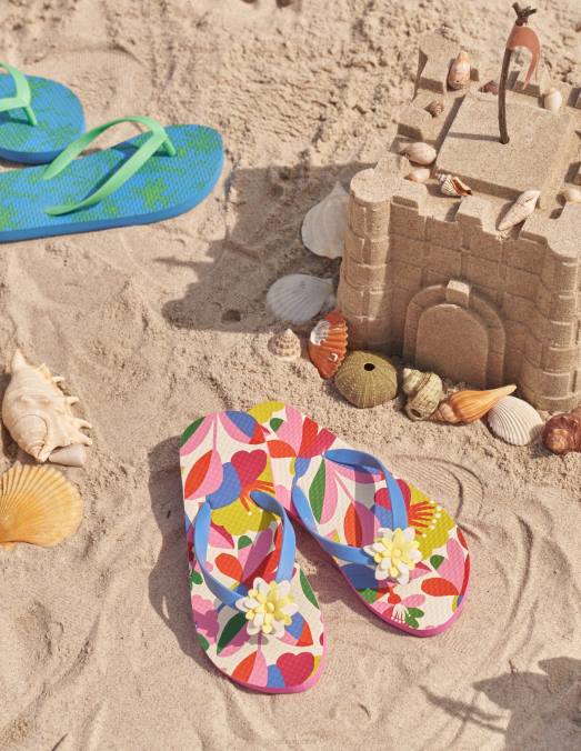 Boden chaussure multi-floral filles tongs LB2X822
