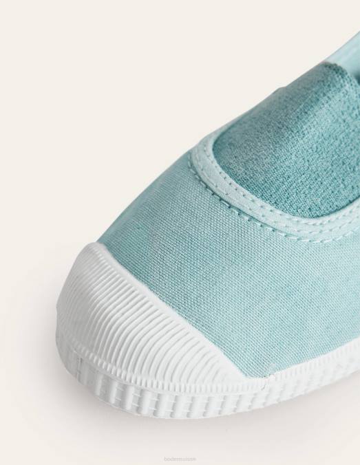Boden chaussure bleu filles tennis en toile LB2X821