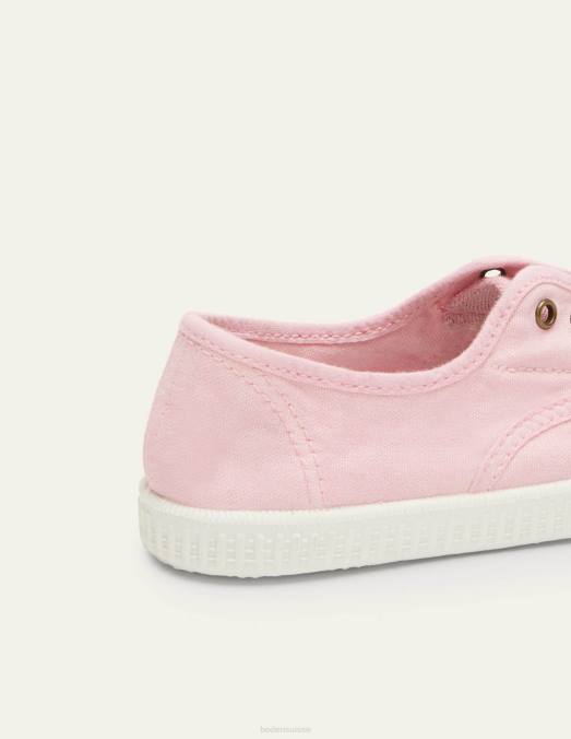 Boden chaussure rose filles pulls en toile sans lacets LB2X832