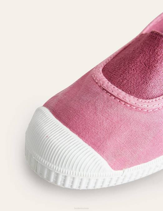 Boden chaussure rose filles tennis en toile LB2X833