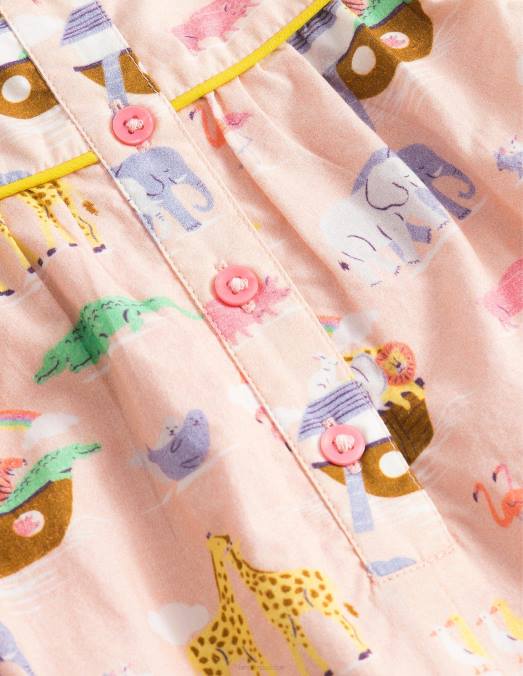 Boden vêtements animaux roses poussiéreux de provence filles barboteuse imprimée à volants LB2X3124