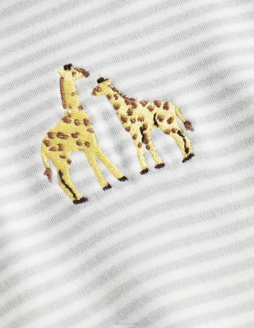 Boden vêtements arche de Noé en ivoire filles gots barboteuse tenue nouveau-né LB2X3076