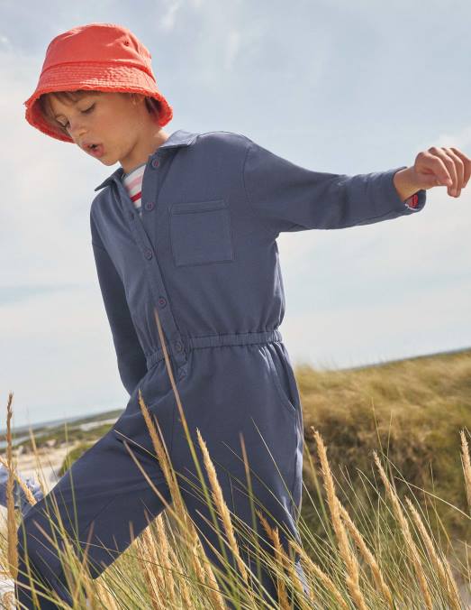 Boden vêtements bleu tribord filles combinaison de travail en jersey LB2X2691