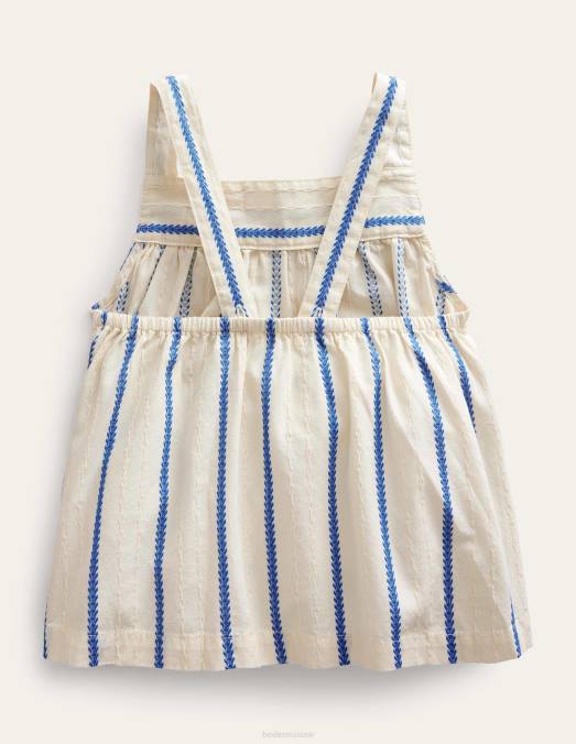 Boden vêtements Ivoire filles haut tissé texturé LB2X2913