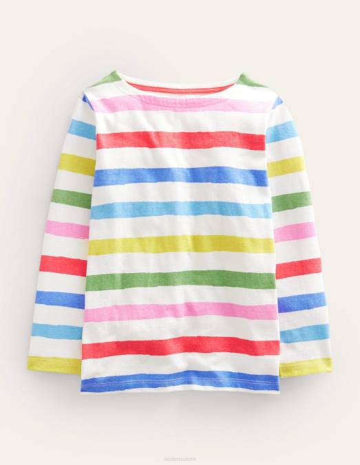 Boden vêtements bande arc-en-ciel picturale filles breton de tous les jours LB2X756