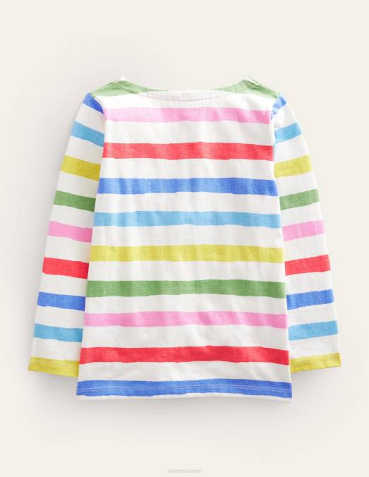 Boden vêtements bande arc-en-ciel picturale filles breton de tous les jours LB2X756