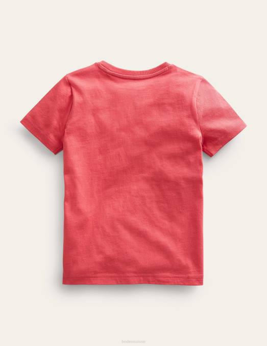 Boden vêtements confiture rouge filles t-shirt guerrier LB2X3043