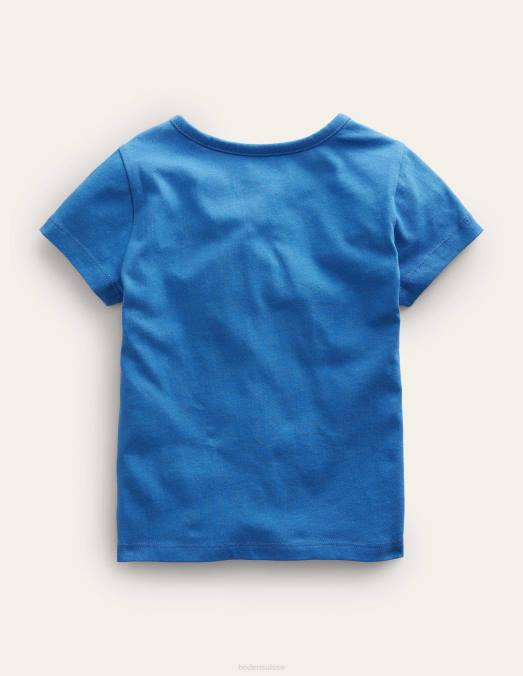 Boden vêtements glace au bleu de Delft filles t-shirt imprimé LB2X2915