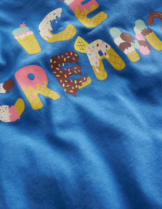 Boden vêtements glace au bleu de Delft filles t-shirt imprimé LB2X2915