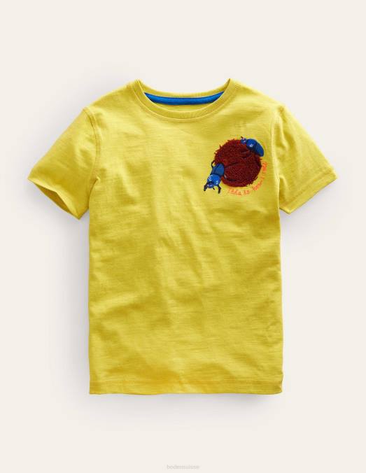 Boden vêtements groseille filles t-shirt à logo imprimé LB2X3065