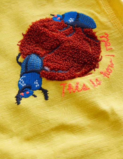 Boden vêtements groseille filles t-shirt à logo imprimé LB2X3065