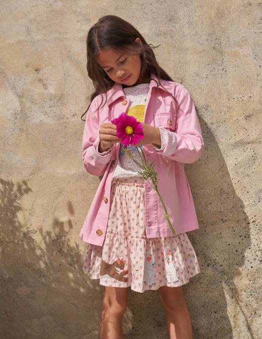 Boden vêtements limonade florale ivoire filles haut brodé LB2X2863