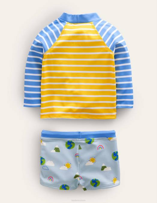 Boden vêtements multi météo filles ensemble de gilet anti-éruption amusant LB2X3047