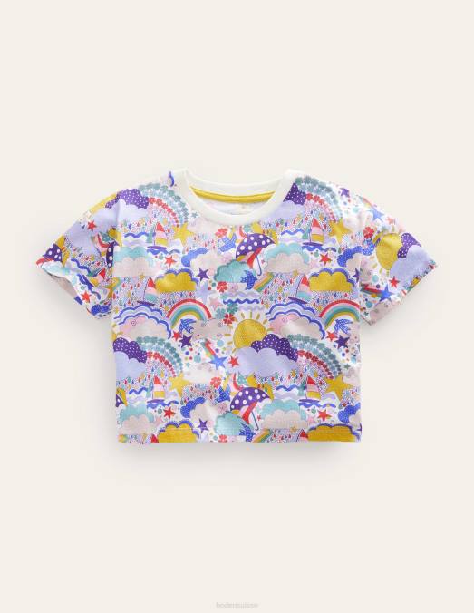 Boden vêtements multi météo filles t-shirt court décontracté LB2X2886