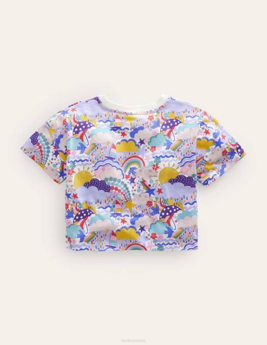 Boden vêtements multi météo filles t-shirt court décontracté LB2X2886