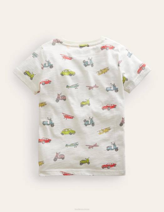 Boden vêtements plusieurs voitures filles t-shirt imprimé LB2X3250