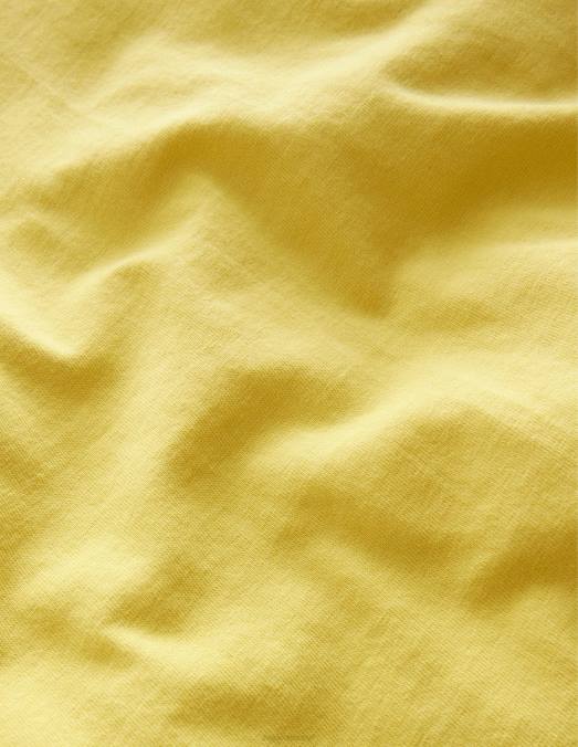 Boden vêtements renoncule jaune filles t-shirt à broderies mélangées LB2X3026