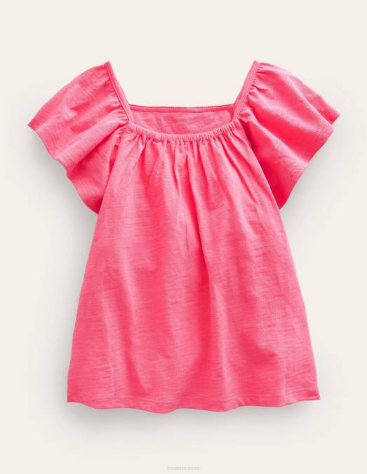 Boden vêtements sucette rose filles haut en jersey brodé LB2X2856