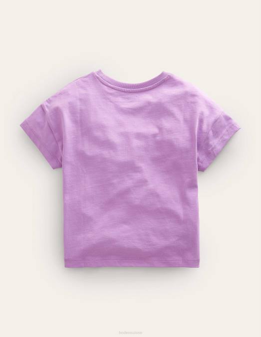 Boden vêtements sushi violet lupin filles t-shirt imprimé LB2X2853