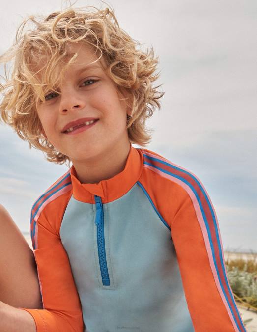 Boden vêtements tourmaline filles gilet anti-éruption à demi-zip LB2X3067