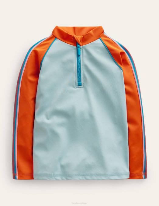 Boden vêtements tourmaline filles gilet anti-éruption à demi-zip LB2X3067