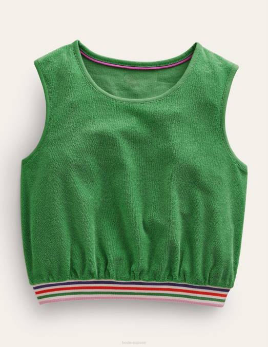 Boden vêtements vert aloès filles gilet en éponge LB2X3009