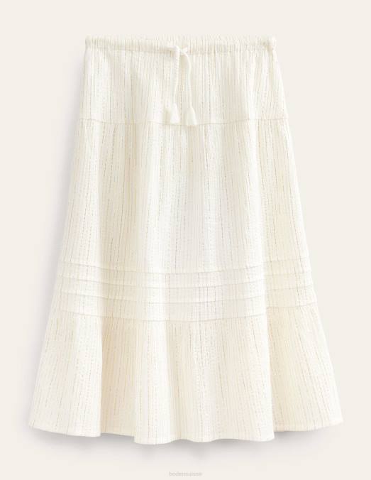 Boden vêtements Ivoire filles jupe longue métallisée LB2X2663
