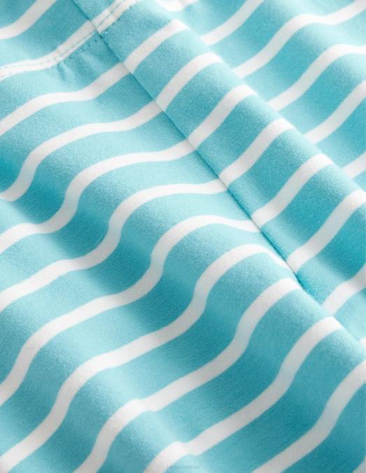 Boden vêtements bleu aqua/ivoire filles leggings amusants LB2X2919