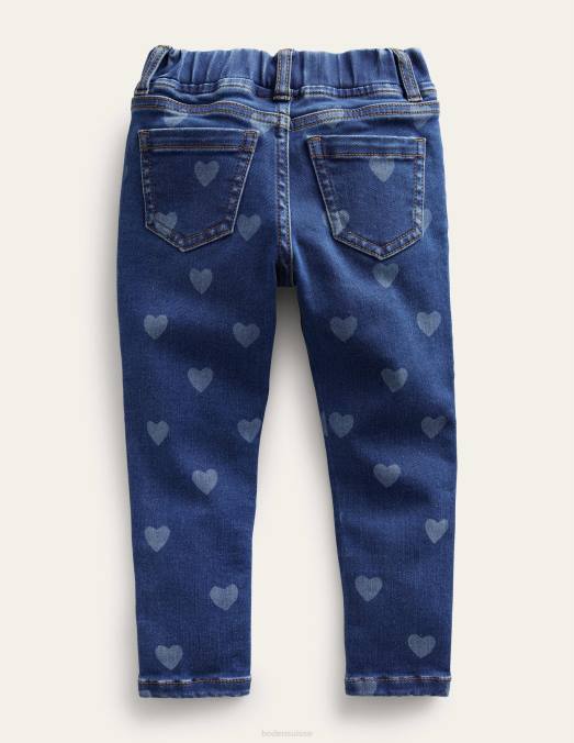 Boden vêtements coeur mi vintage filles legging en jean Adventure Flex LB2X791
